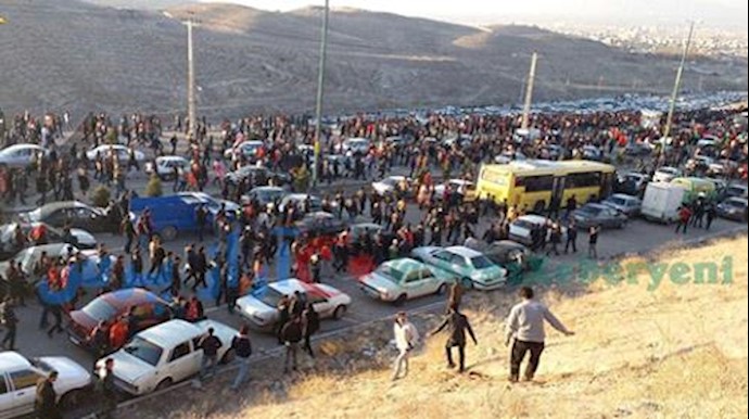 Iran: Demonstration by Angry People of Tabriz on the Ninth Day of Uprising