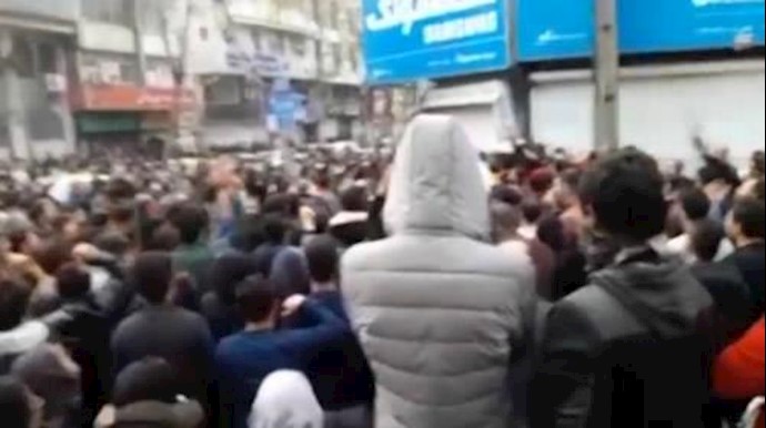  'Reported anti-regime protests in the Iranian city of Rasht on December 29, 2017'