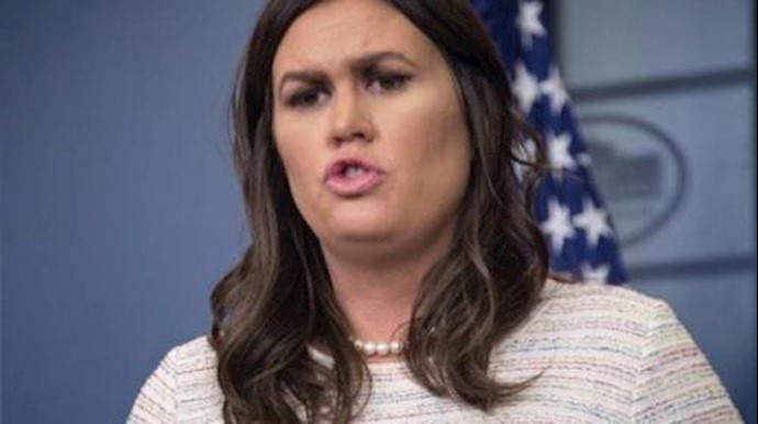  'White House Press Secretary Sarah Sanders slapped aside Russian suggestions that Saturdays attack in Douma could have been faked'