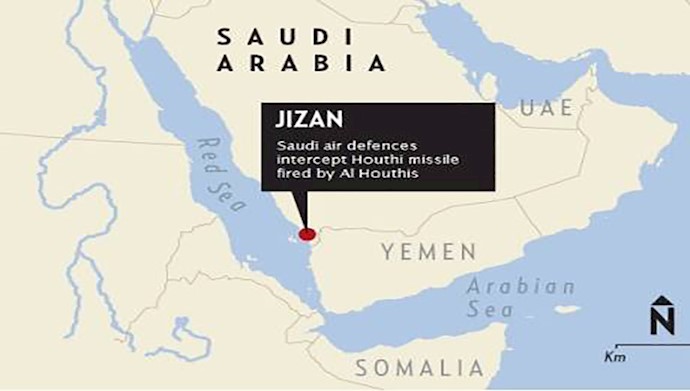  'Saudi map shows Jizan province'