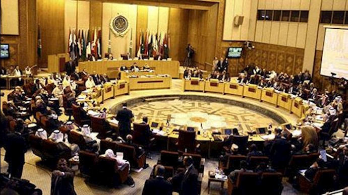  'Arab foreign ministers meet at the Arab League building in Cairo, Egypt, July 2014'