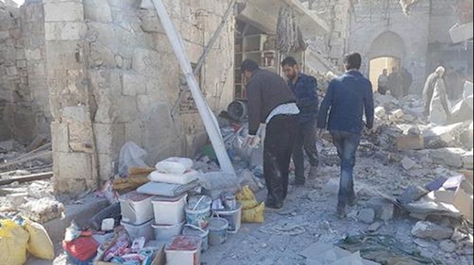  '2 civilians were killed and 7 others were wounded as 2 airstrikes by Assad aircraft targeted'