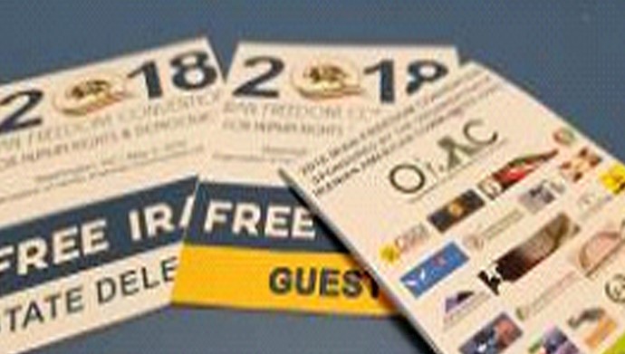  'Iran Convention, 2018, the 1988 massacre of 30,000 political prisoners'