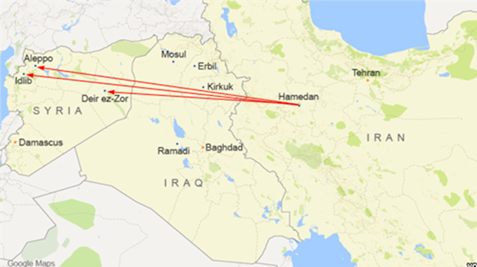 'Iranian officials have agreed to let Russian long-range bombers use Iranian airspace and to land at Nojeh airbase in Hamedan'