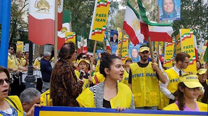  'Iranian Americans rally in support of the  uprisings in Iran'