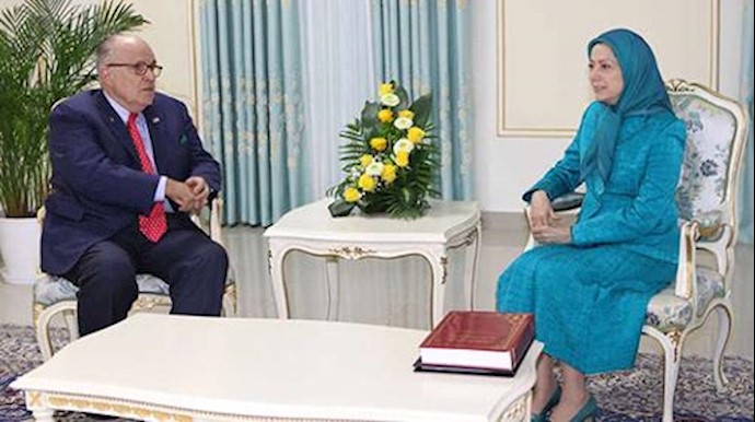 Maryam Rajavi meets Mayor Rudy Giuliani