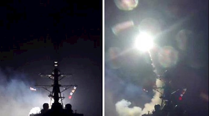  'US cruise missile strike on Syria'