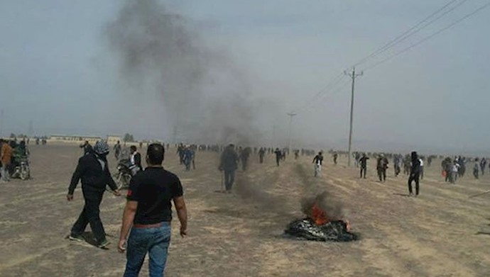 'Isfahan farmers disrupt flow in water pipes, protesting the a local river water being transferred by authorities'