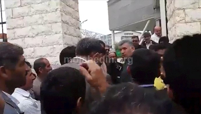  'Captured frame of farmers protest in Kurdistan province, sugar factory '