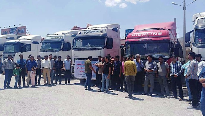  'Truck drivers of more than 90 cities are on Strike in Iran'