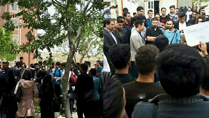  'Protest gatherings of students in Ardebil and Quchan'