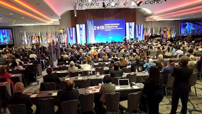  'A large convention of Iranian Americans in Washington DC'