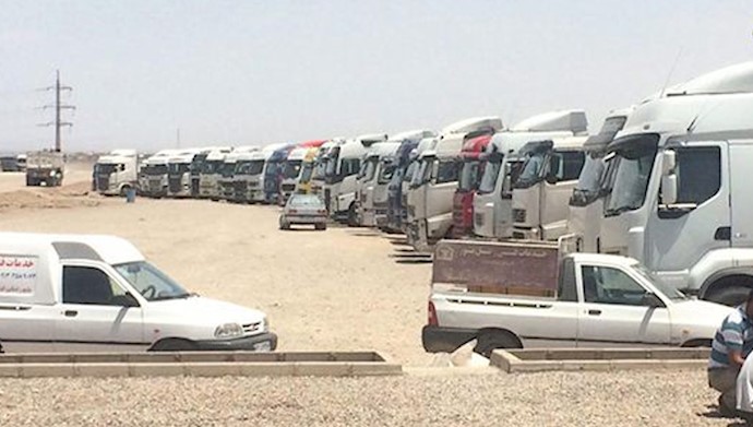  'More truck drivers across Iran joined a nationwide general strike'