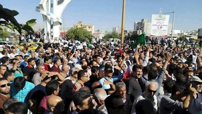  'The city of Kazerun, home to continuing protests for days now, with no end in sight.'