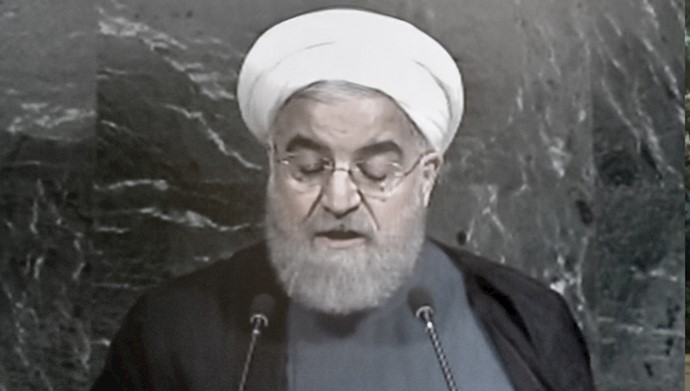  'Iranian regime President Hassan Rouhani'