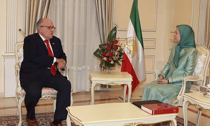  'Maryam Rajavi met Rudy Giuliani, special attorney to the President of the United States. '