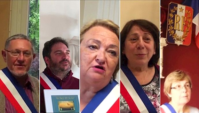  'French mayors and elected officials supporting Iranian opposition convention'